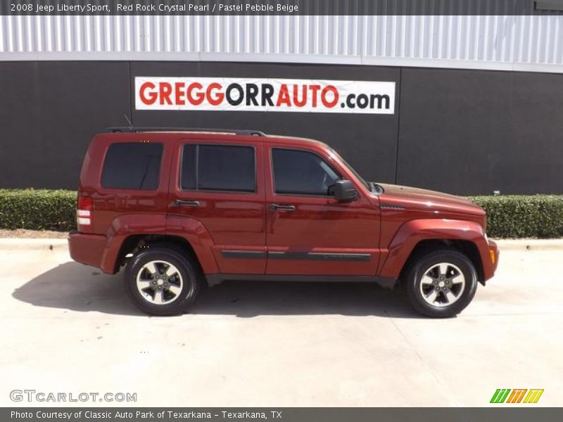 Red Rock Crystal Pearl / Pastel Pebble Beige 2008 Jeep Liberty Sport