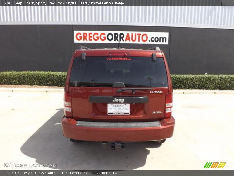 Red Rock Crystal Pearl / Pastel Pebble Beige 2008 Jeep Liberty Sport