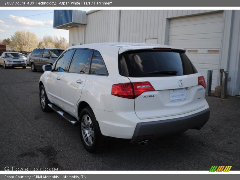 Aspen White Pearl / Parchment 2007 Acura MDX Technology