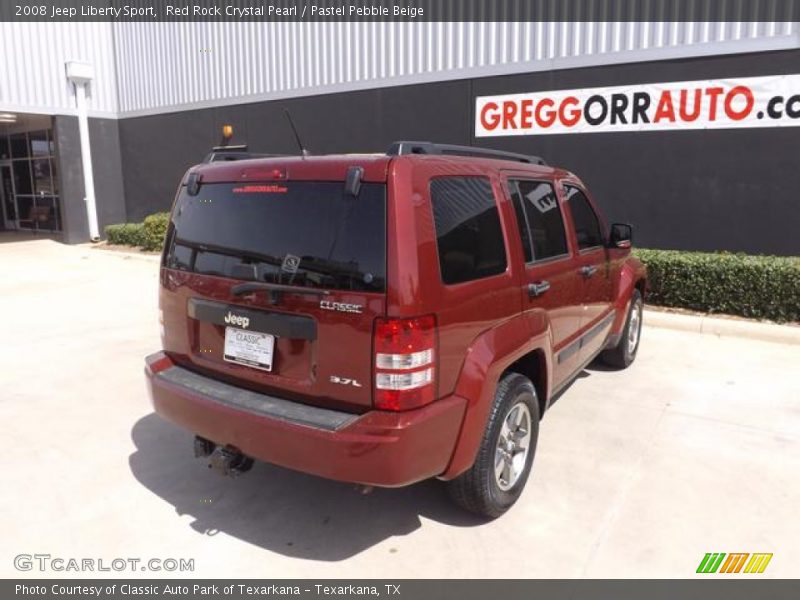 Red Rock Crystal Pearl / Pastel Pebble Beige 2008 Jeep Liberty Sport