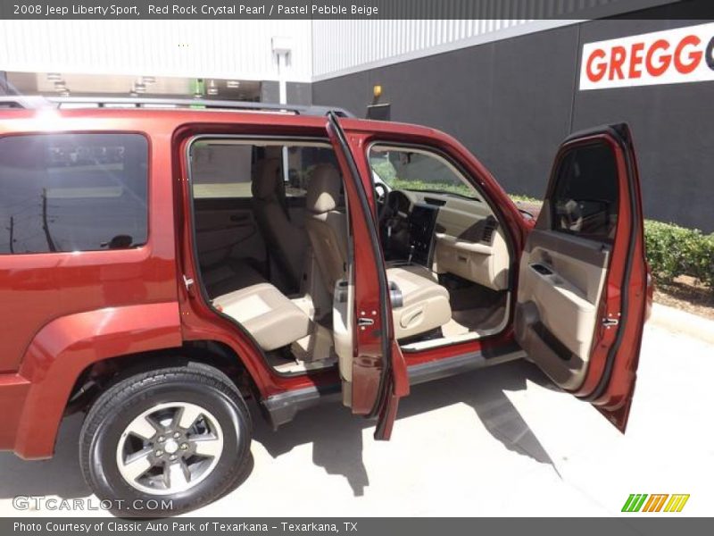 Red Rock Crystal Pearl / Pastel Pebble Beige 2008 Jeep Liberty Sport