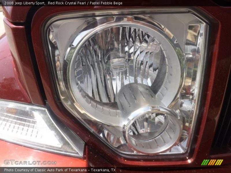 Red Rock Crystal Pearl / Pastel Pebble Beige 2008 Jeep Liberty Sport