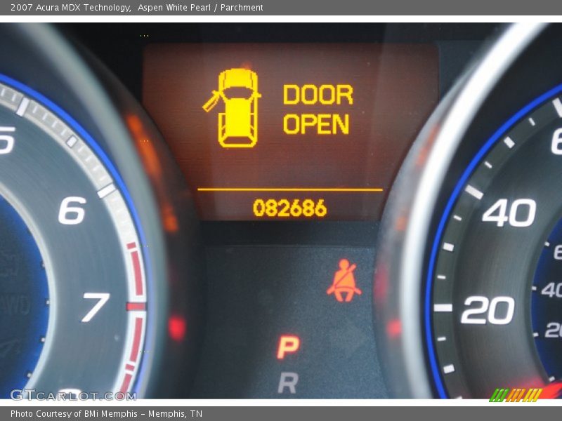 Aspen White Pearl / Parchment 2007 Acura MDX Technology