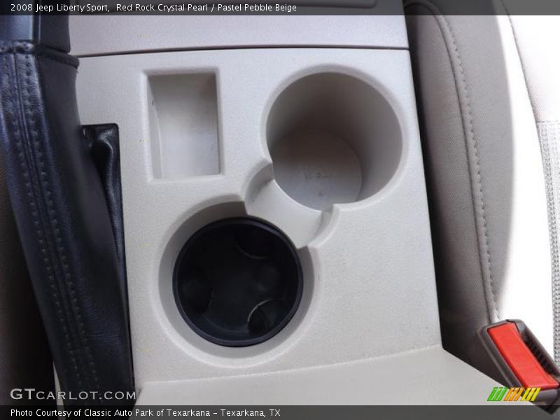 Red Rock Crystal Pearl / Pastel Pebble Beige 2008 Jeep Liberty Sport