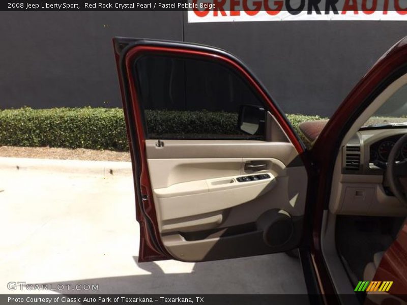 Red Rock Crystal Pearl / Pastel Pebble Beige 2008 Jeep Liberty Sport