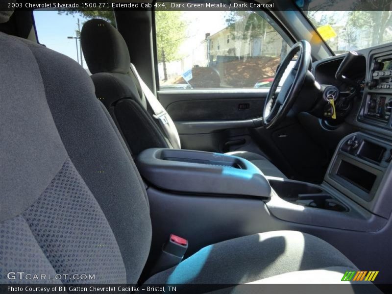 Dark Green Metallic / Dark Charcoal 2003 Chevrolet Silverado 1500 Z71 Extended Cab 4x4