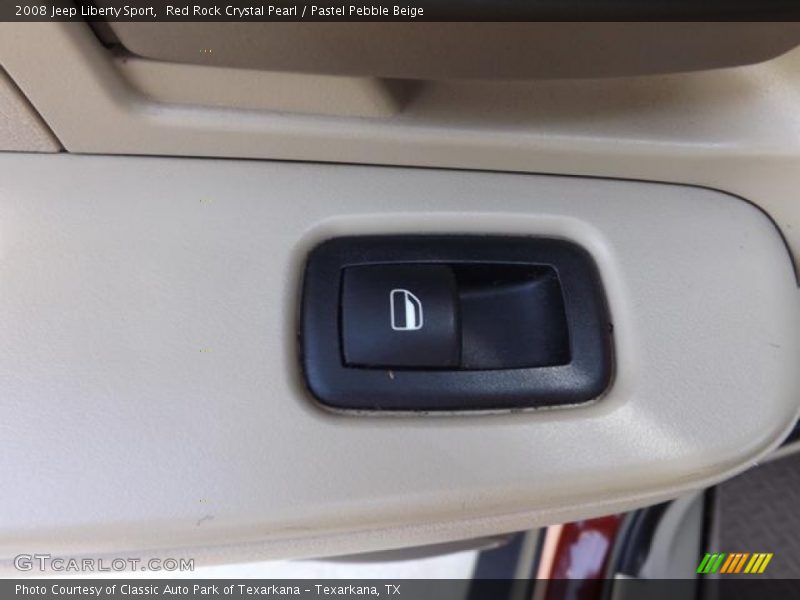 Red Rock Crystal Pearl / Pastel Pebble Beige 2008 Jeep Liberty Sport