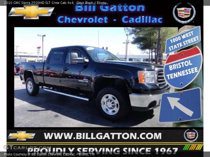 Onyx Black / Ebony 2010 GMC Sierra 2500HD SLT Crew Cab 4x4