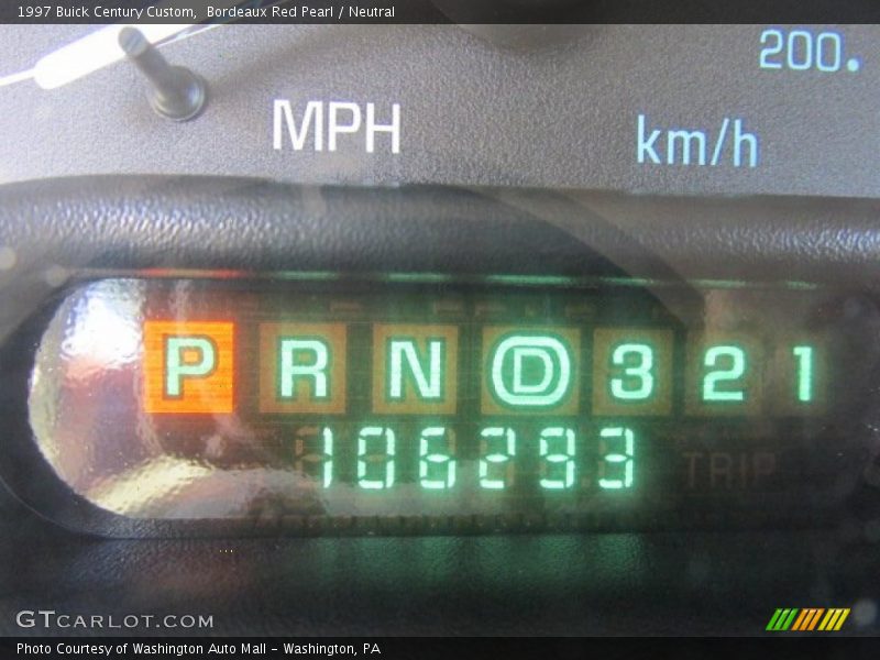 Bordeaux Red Pearl / Neutral 1997 Buick Century Custom