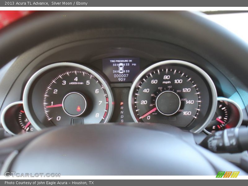 Silver Moon / Ebony 2013 Acura TL Advance