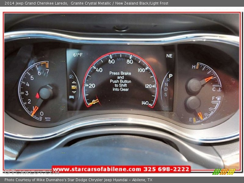 Granite Crystal Metallic / New Zealand Black/Light Frost 2014 Jeep Grand Cherokee Laredo