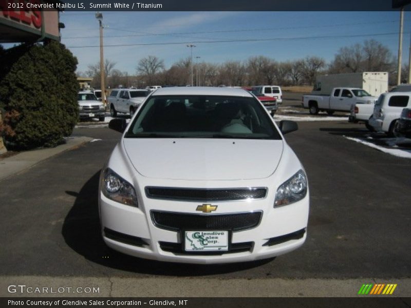 Summit White / Titanium 2012 Chevrolet Malibu LS