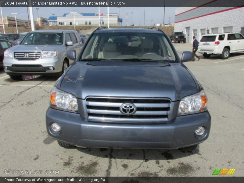 Bluestone Metallic / Ivory 2004 Toyota Highlander Limited V6 4WD