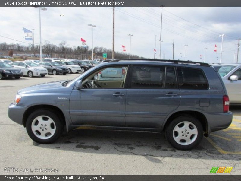 Bluestone Metallic / Ivory 2004 Toyota Highlander Limited V6 4WD