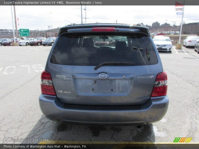 Bluestone Metallic / Ivory 2004 Toyota Highlander Limited V6 4WD