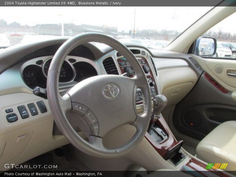 Bluestone Metallic / Ivory 2004 Toyota Highlander Limited V6 4WD