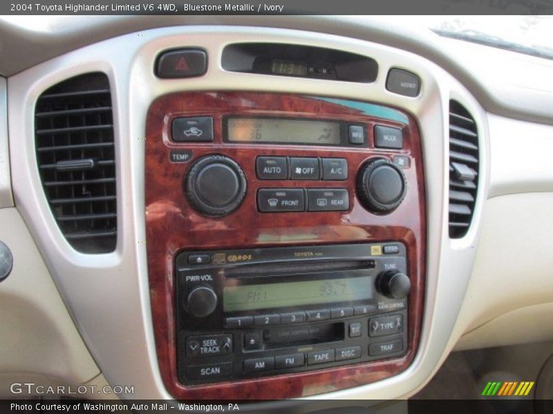 Bluestone Metallic / Ivory 2004 Toyota Highlander Limited V6 4WD