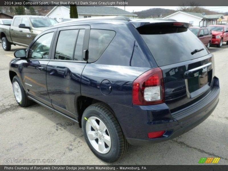 True Blue Pearl / Dark Slate Gray/Light Pebble 2014 Jeep Compass Sport