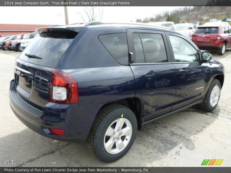 True Blue Pearl / Dark Slate Gray/Light Pebble 2014 Jeep Compass Sport