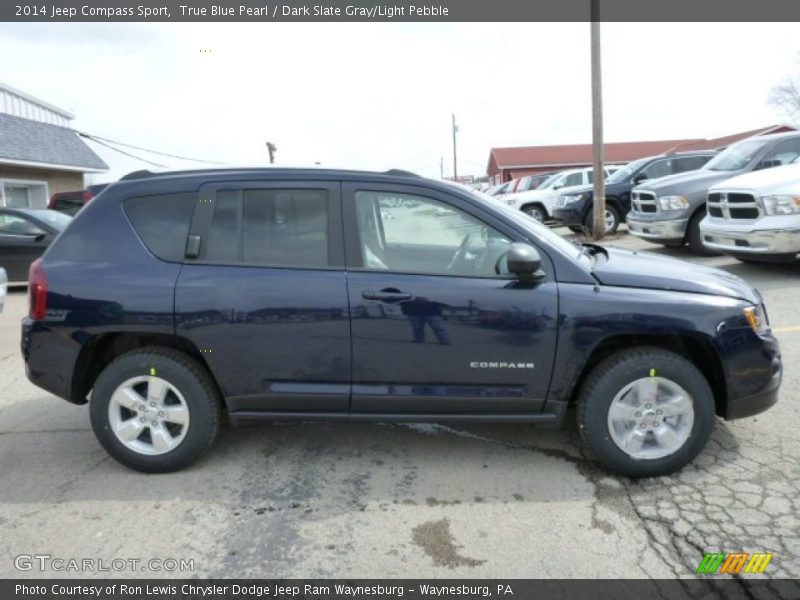 True Blue Pearl / Dark Slate Gray/Light Pebble 2014 Jeep Compass Sport