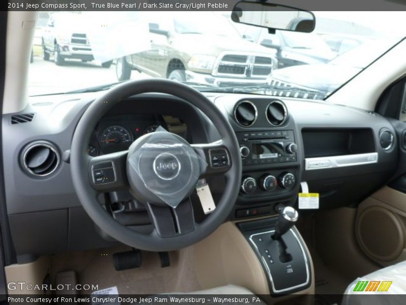 True Blue Pearl / Dark Slate Gray/Light Pebble 2014 Jeep Compass Sport