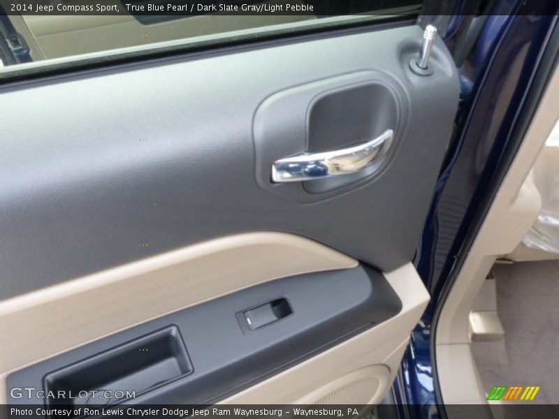 True Blue Pearl / Dark Slate Gray/Light Pebble 2014 Jeep Compass Sport