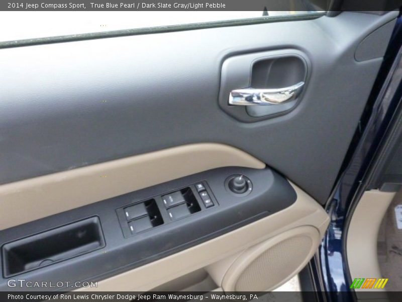 True Blue Pearl / Dark Slate Gray/Light Pebble 2014 Jeep Compass Sport