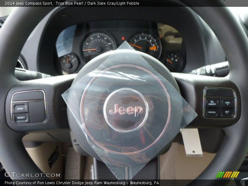 True Blue Pearl / Dark Slate Gray/Light Pebble 2014 Jeep Compass Sport