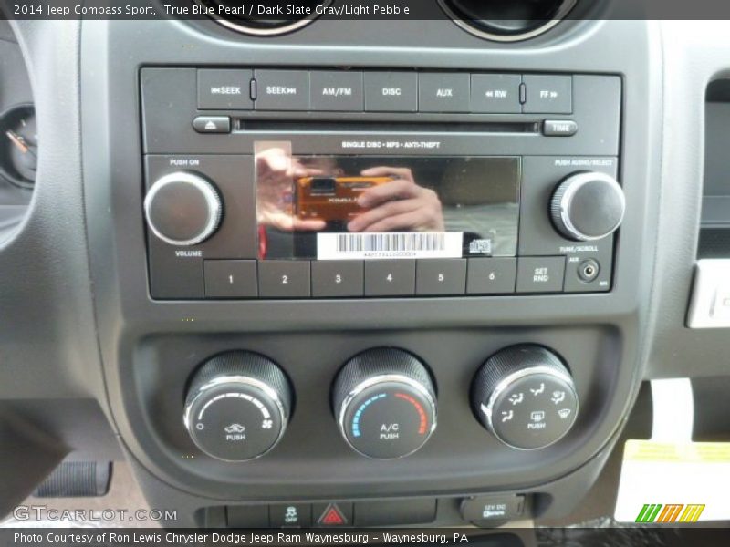 True Blue Pearl / Dark Slate Gray/Light Pebble 2014 Jeep Compass Sport
