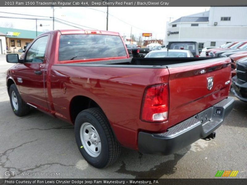 Deep Cherry Red Pearl / Black/Diesel Gray 2013 Ram 1500 Tradesman Regular Cab 4x4