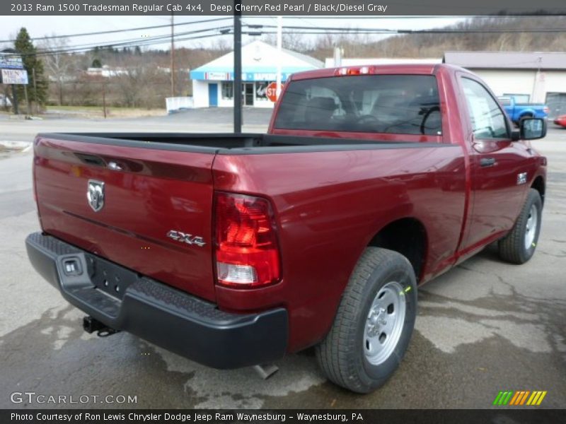 Deep Cherry Red Pearl / Black/Diesel Gray 2013 Ram 1500 Tradesman Regular Cab 4x4