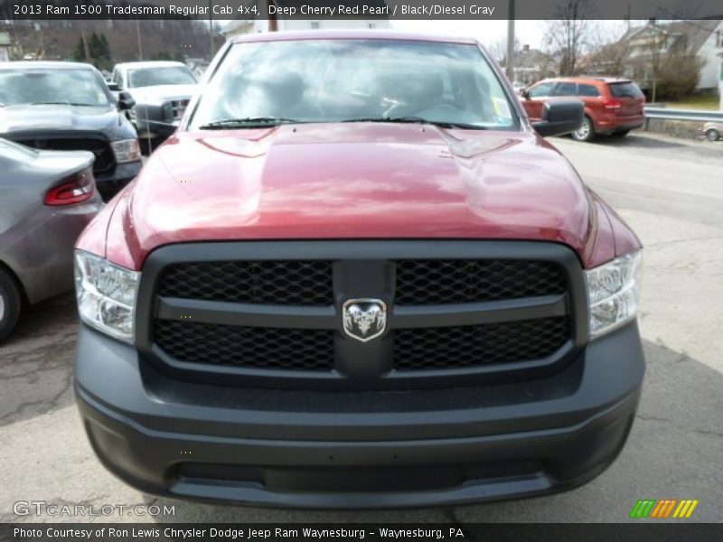 Deep Cherry Red Pearl / Black/Diesel Gray 2013 Ram 1500 Tradesman Regular Cab 4x4