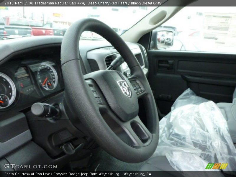 Deep Cherry Red Pearl / Black/Diesel Gray 2013 Ram 1500 Tradesman Regular Cab 4x4