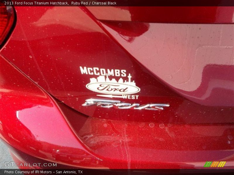 Ruby Red / Charcoal Black 2013 Ford Focus Titanium Hatchback