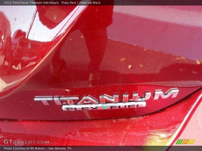 Ruby Red / Charcoal Black 2013 Ford Focus Titanium Hatchback