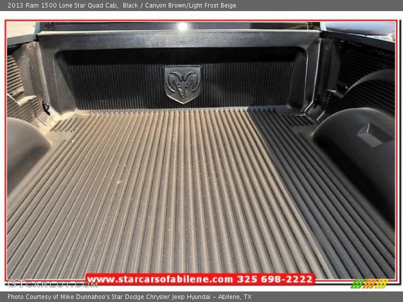 Black / Canyon Brown/Light Frost Beige 2013 Ram 1500 Lone Star Quad Cab