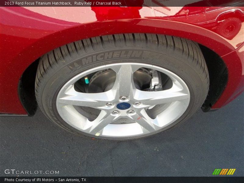 Ruby Red / Charcoal Black 2013 Ford Focus Titanium Hatchback