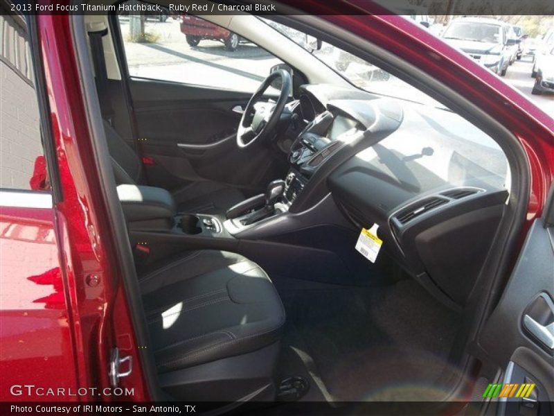 Ruby Red / Charcoal Black 2013 Ford Focus Titanium Hatchback