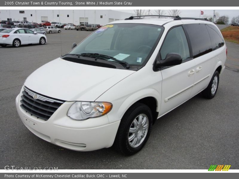 Stone White / Medium Slate Gray 2005 Chrysler Town & Country Touring