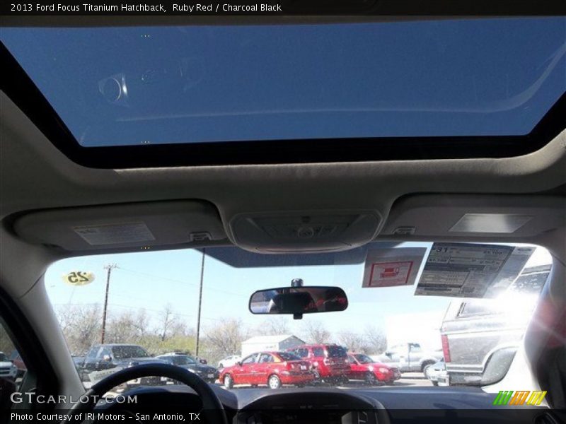 Ruby Red / Charcoal Black 2013 Ford Focus Titanium Hatchback