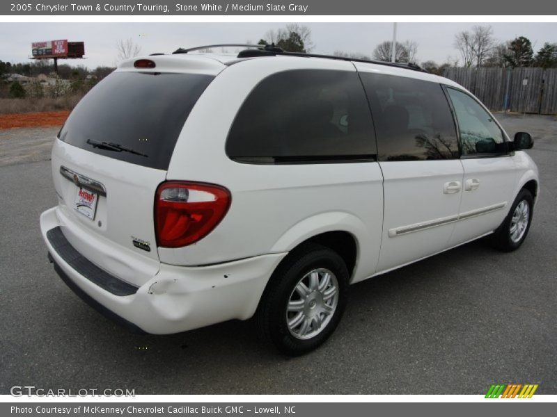 Stone White / Medium Slate Gray 2005 Chrysler Town & Country Touring