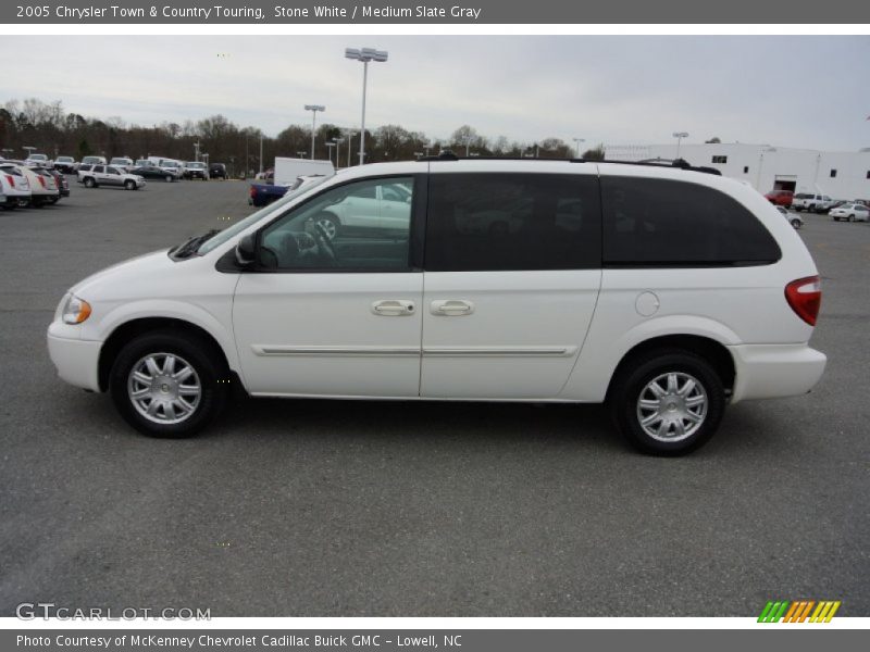Stone White / Medium Slate Gray 2005 Chrysler Town & Country Touring
