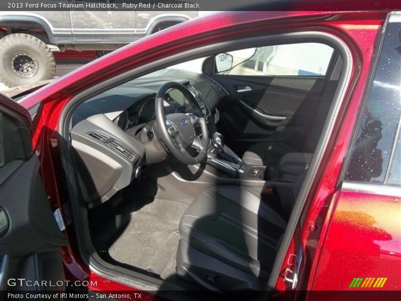 Ruby Red / Charcoal Black 2013 Ford Focus Titanium Hatchback