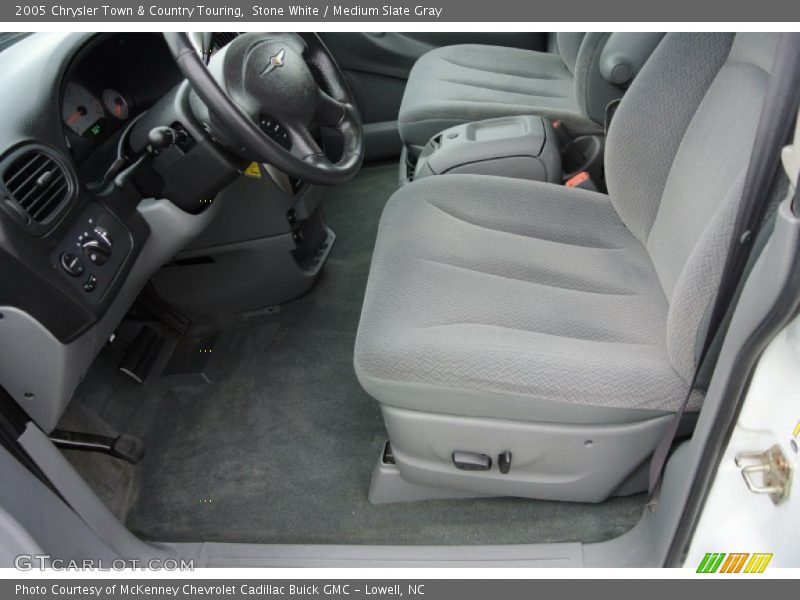 Stone White / Medium Slate Gray 2005 Chrysler Town & Country Touring