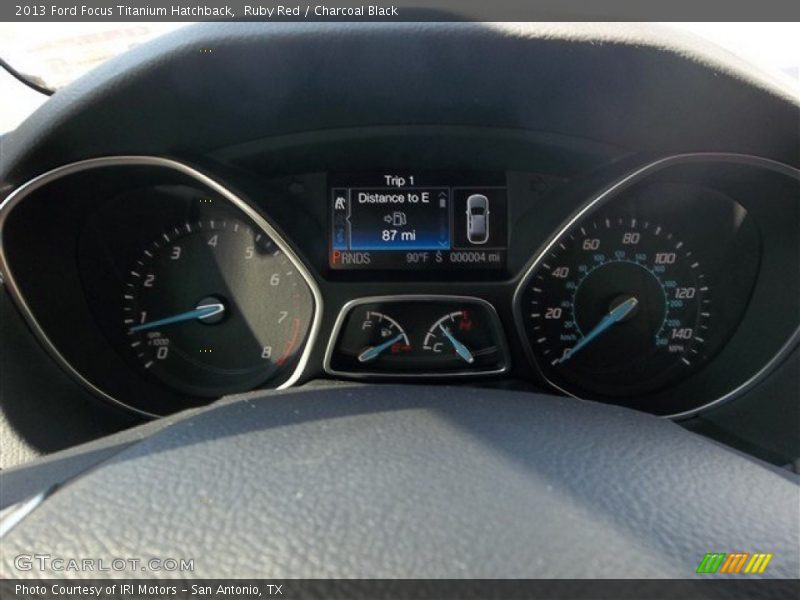 Ruby Red / Charcoal Black 2013 Ford Focus Titanium Hatchback