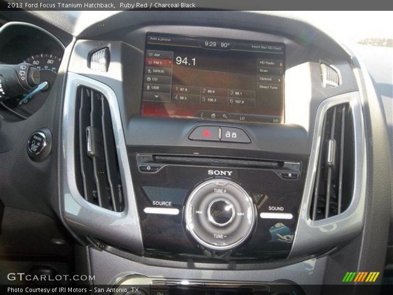 Ruby Red / Charcoal Black 2013 Ford Focus Titanium Hatchback
