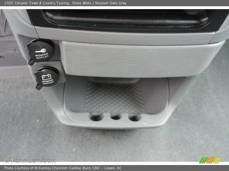 Stone White / Medium Slate Gray 2005 Chrysler Town & Country Touring