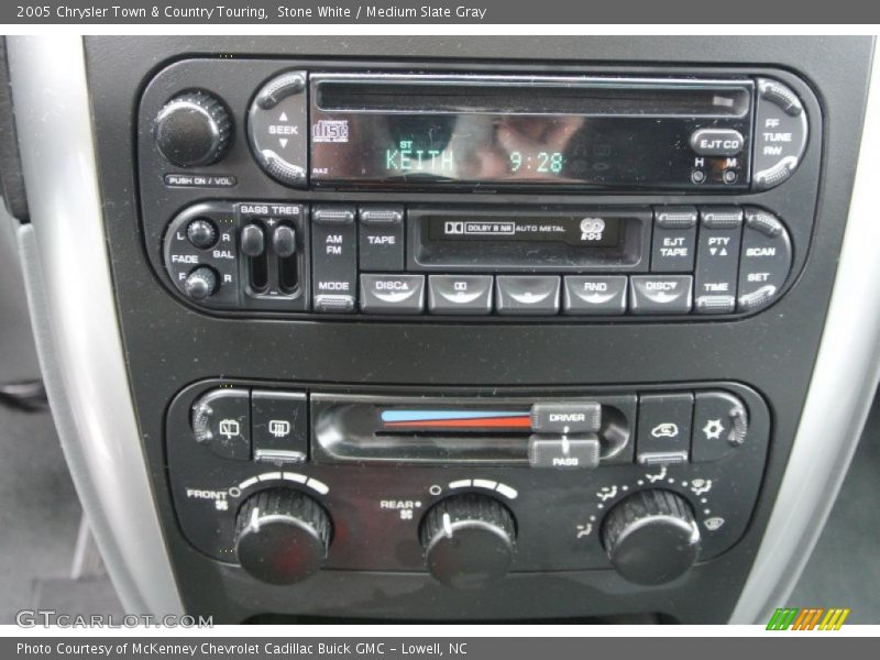 Stone White / Medium Slate Gray 2005 Chrysler Town & Country Touring