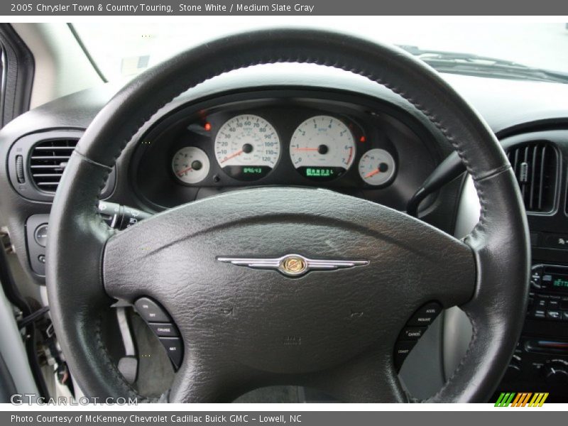 Stone White / Medium Slate Gray 2005 Chrysler Town & Country Touring