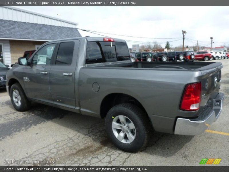 Mineral Gray Metallic / Black/Diesel Gray 2013 Ram 1500 SLT Quad Cab 4x4